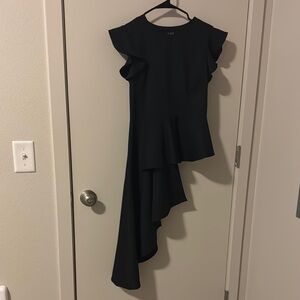 Elegant Black Ruffled Top